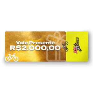Vale Presente no Valor de R$ 2.000,00 na KF Bikes