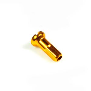 Niples Dourados em Alumínio 2x12mm (Kit com 36pçs)