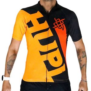 Camisa Ciclismo Hupi Climb Ziper Inteiro Lar/Verm/Pto (G)