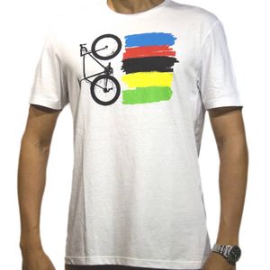 Camiseta Skin Sport Rainbow Casual Branca (M)