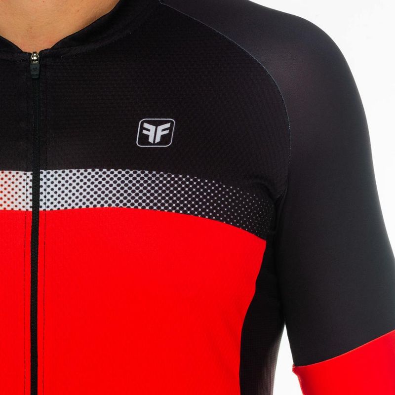 camisa-masculina-ciclismo-free-force-split-preto-vermelho-bolsos-traseiros-protecao-solar-uv