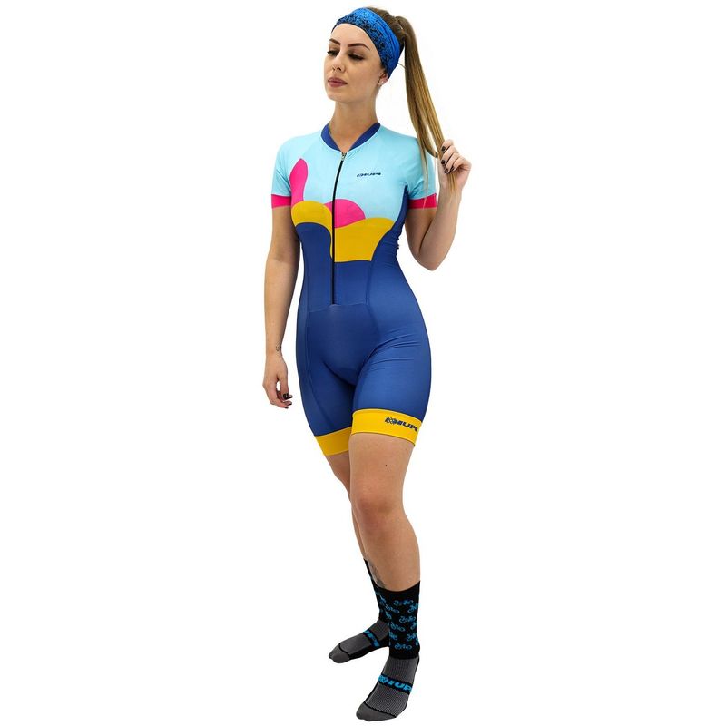 macaquinho-ciclismo-feminino-hupi-azul-escuro-claro-rosa-e-amarelo-mtb-speed-confortavel
