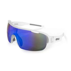 Óculos MTB Hupi Pacer Cristal com Lente Azul Espelhada