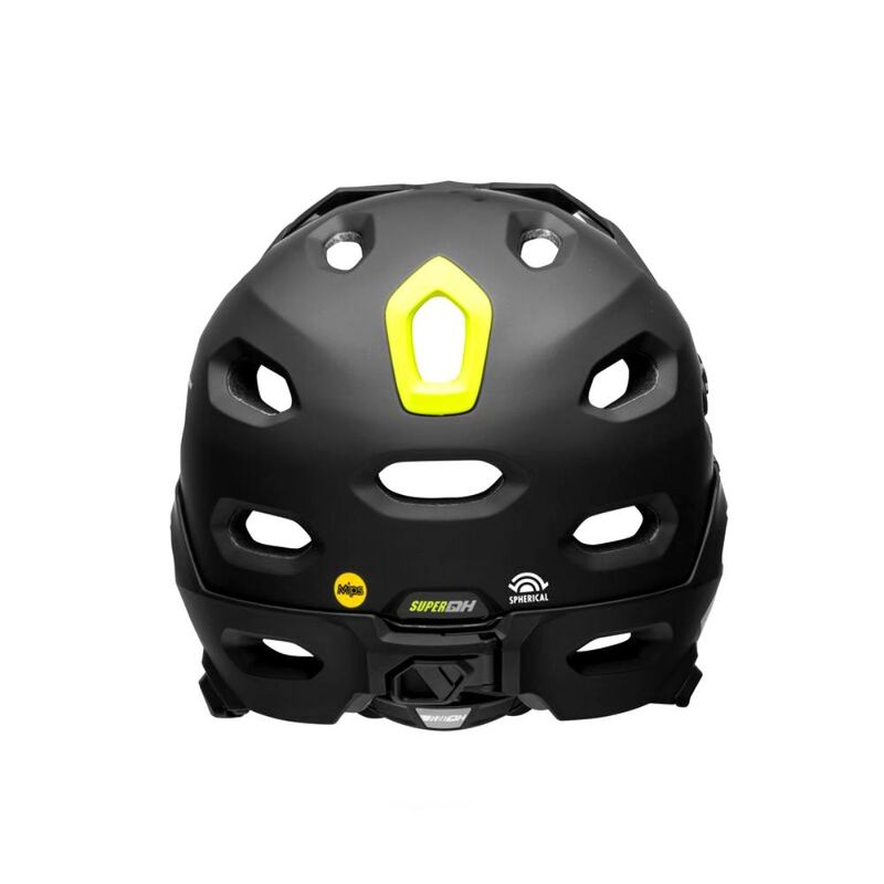 capacete-bell-super-dh-preto-verde-leve-resistente-enduro-all-mountain